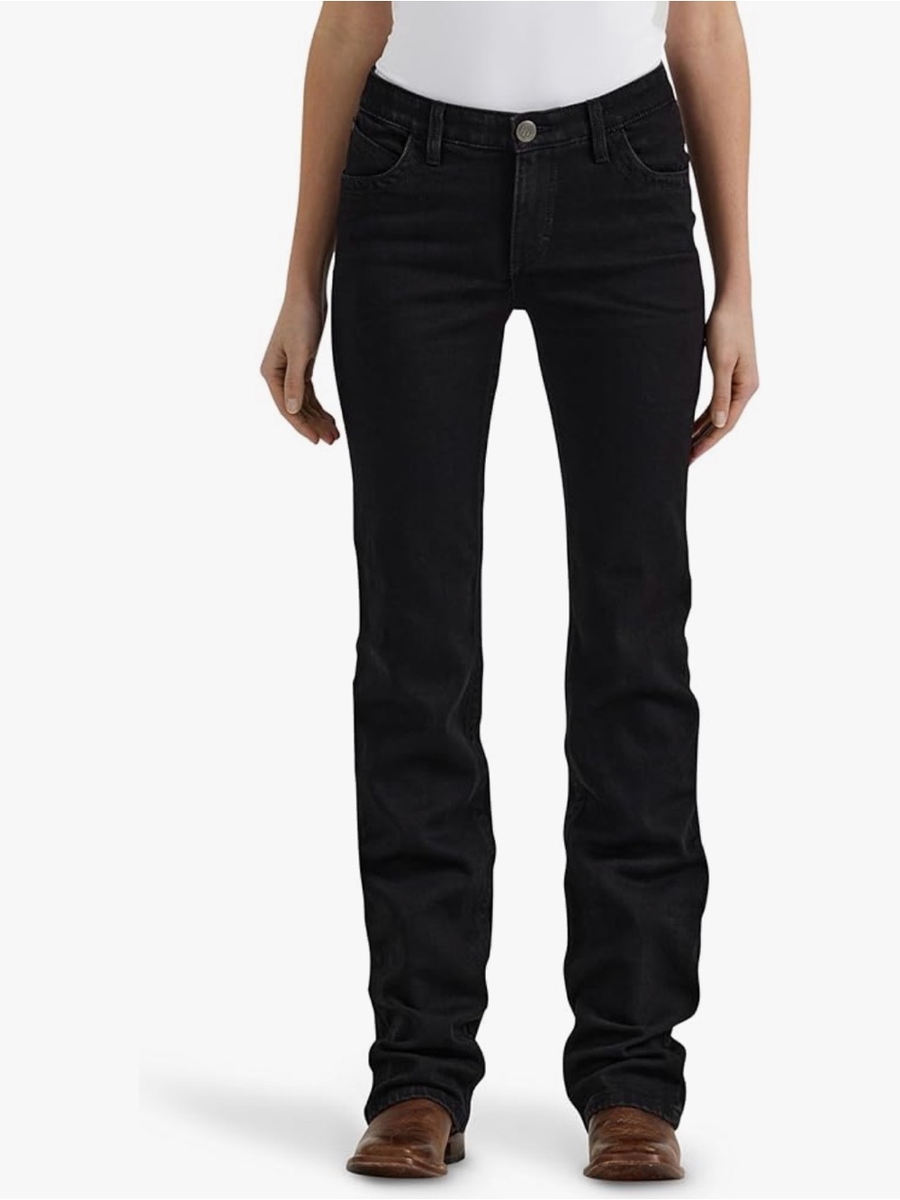 Wrangler Willow women’s Slim Straight Black Jeans